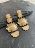 Brass Geometric Earrings