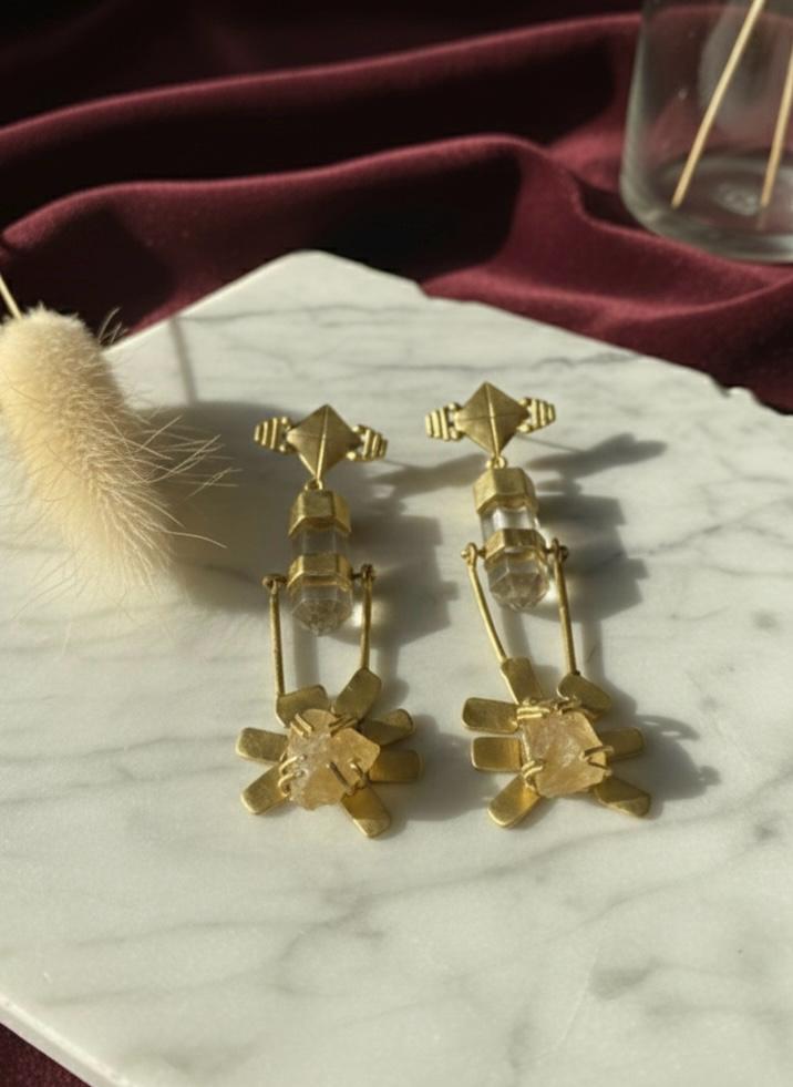 Cylinder Drop Earrings