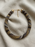 Abstract Beads Choker Necklace