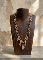Bohemian Dancing Crystal Drops Necklace