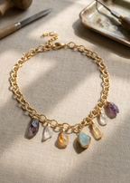 Bohemian Dancing Crystal Drops Necklace