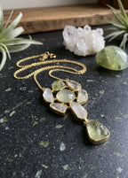 Multi-Gemstone Cluster Necklace