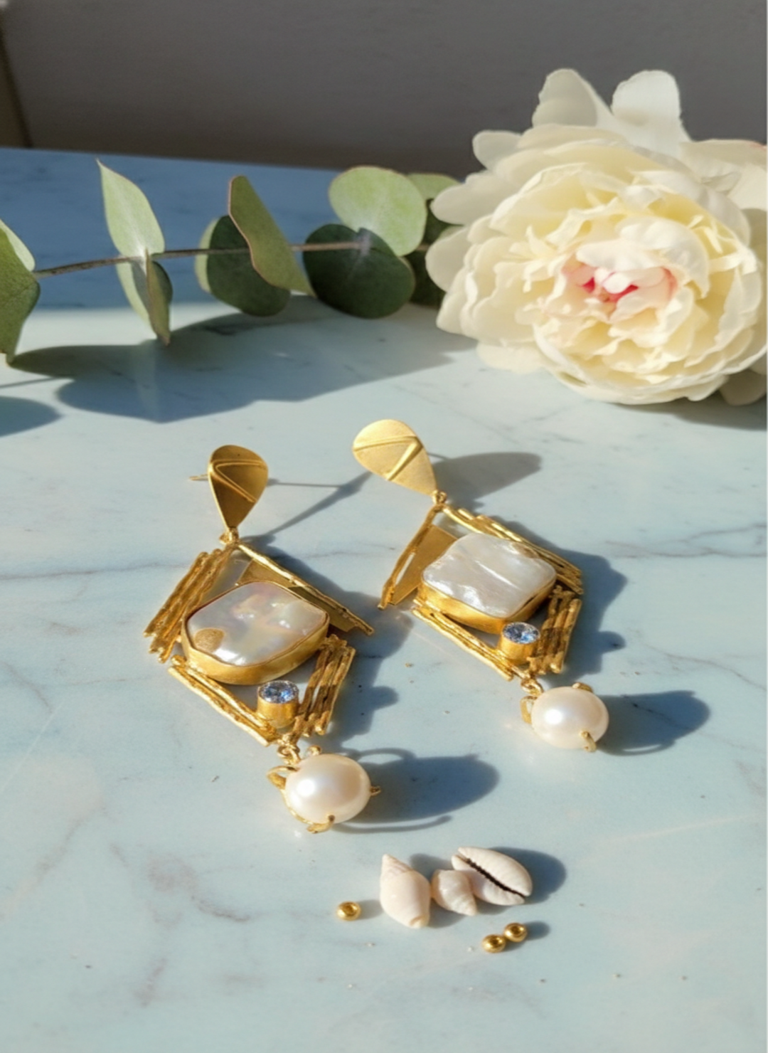 Pearl Tringle Earrings
