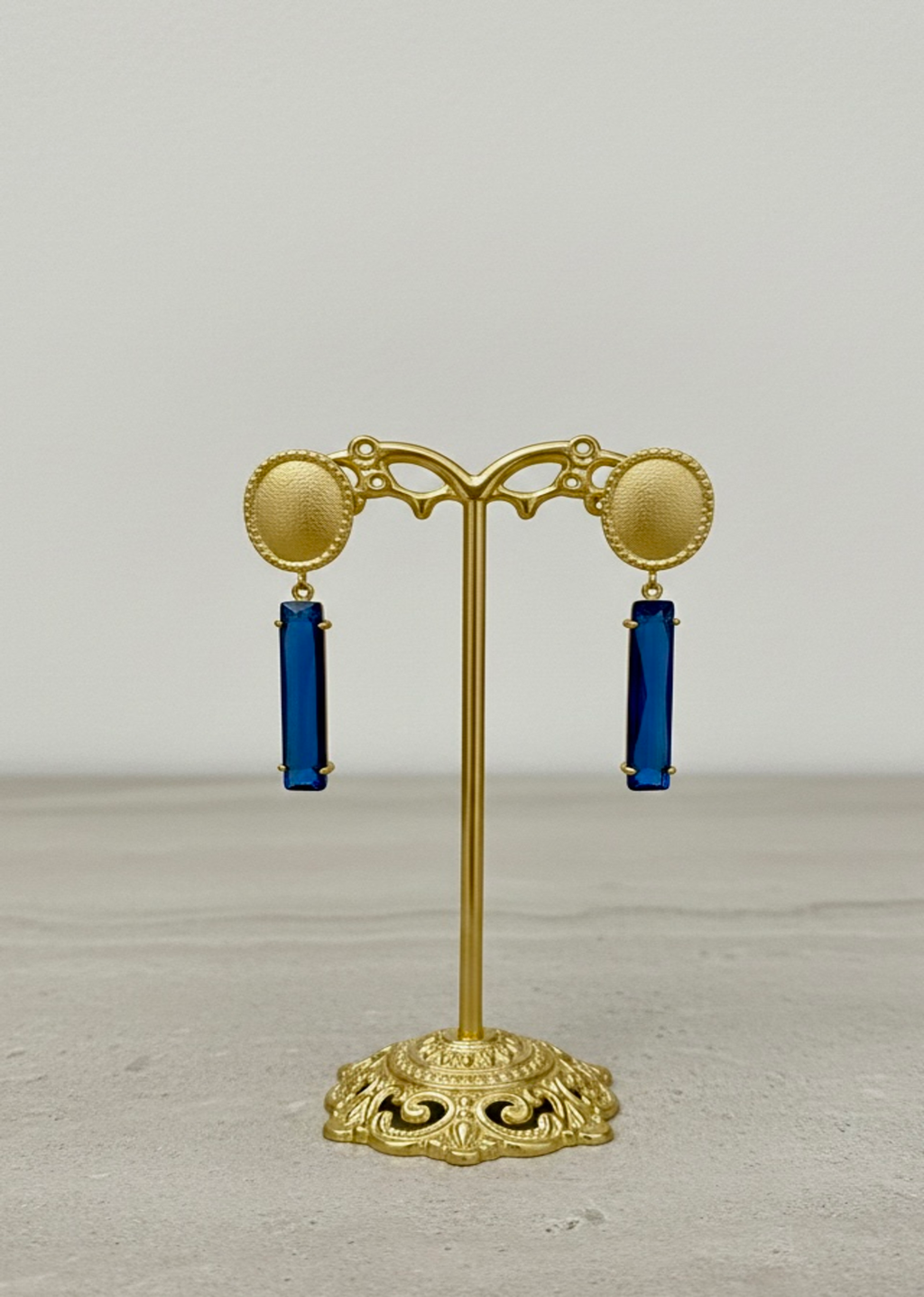 Sapphire Bar Earrings