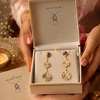 Three-Tier Statement Earrings