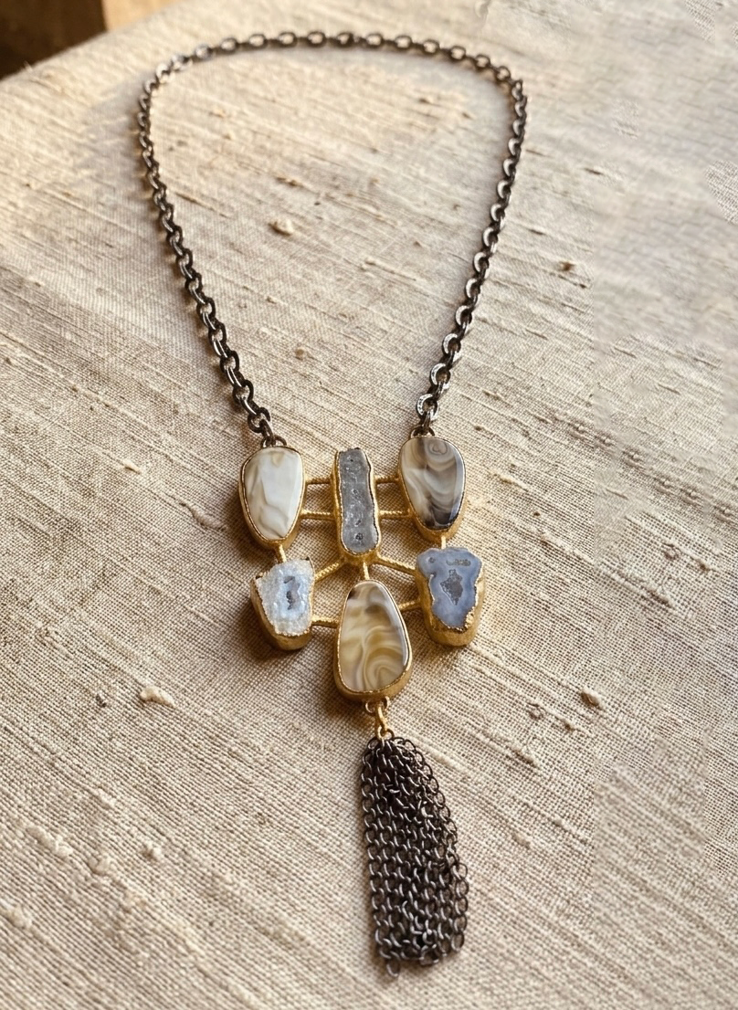 6 Agate Necklace