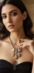 6 Agate Necklace