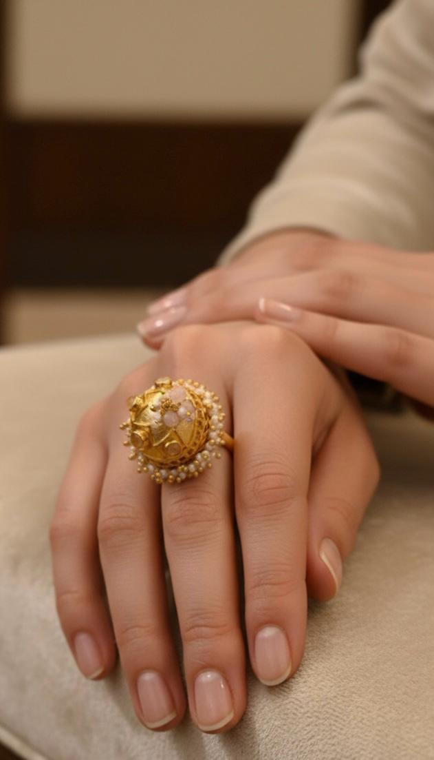 Stylish Pearl Ring