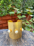 Hammered Pearl Cuff