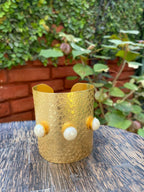Hammered Pearl Cuff