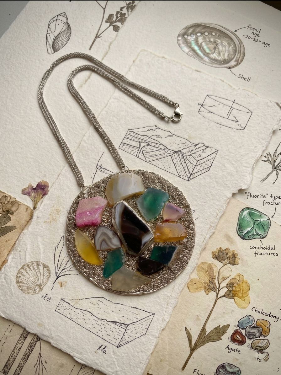 Mosaic Pendant Necklace