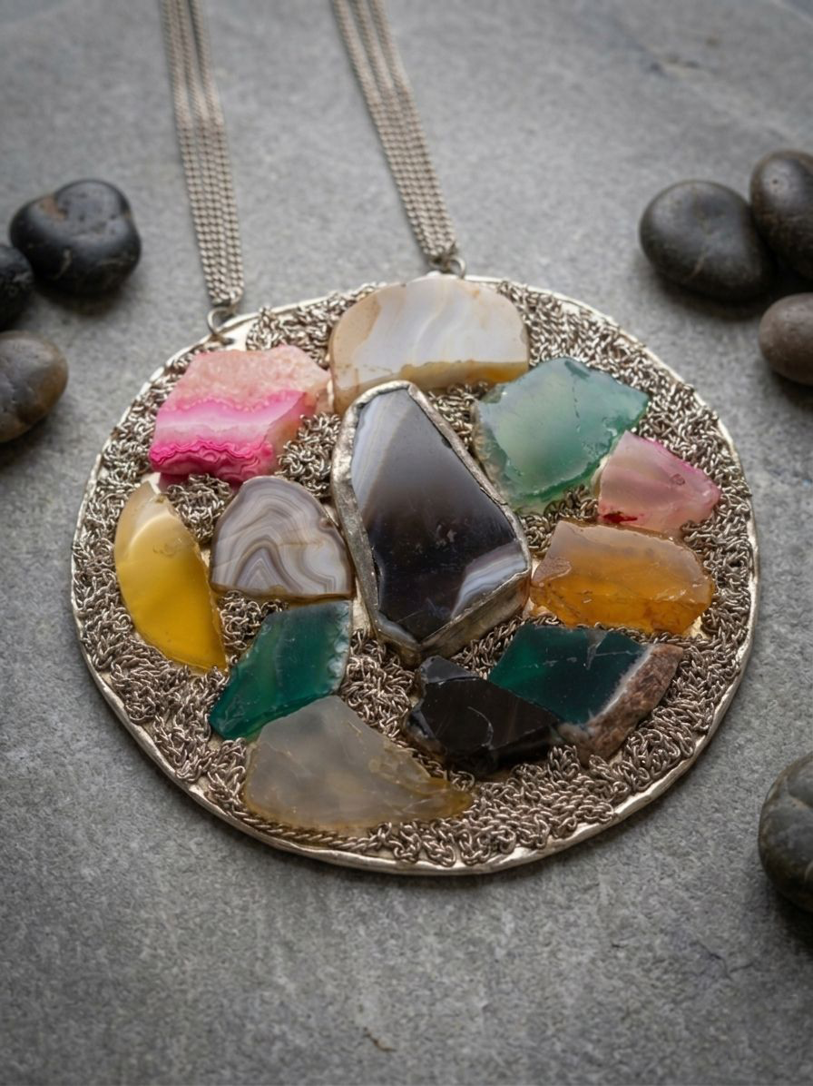 Mosaic Pendant Necklace