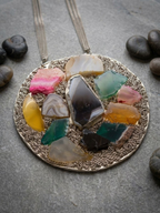 Mosaic Pendant Necklace