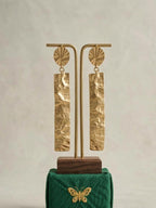 Sculpted Gold Leaf Earrings