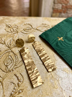Sculpted Gold Leaf Earrings