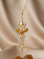 Sculptural Gold Pendant Necklace