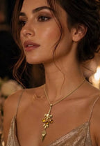 Sculptural Gold Pendant Necklace