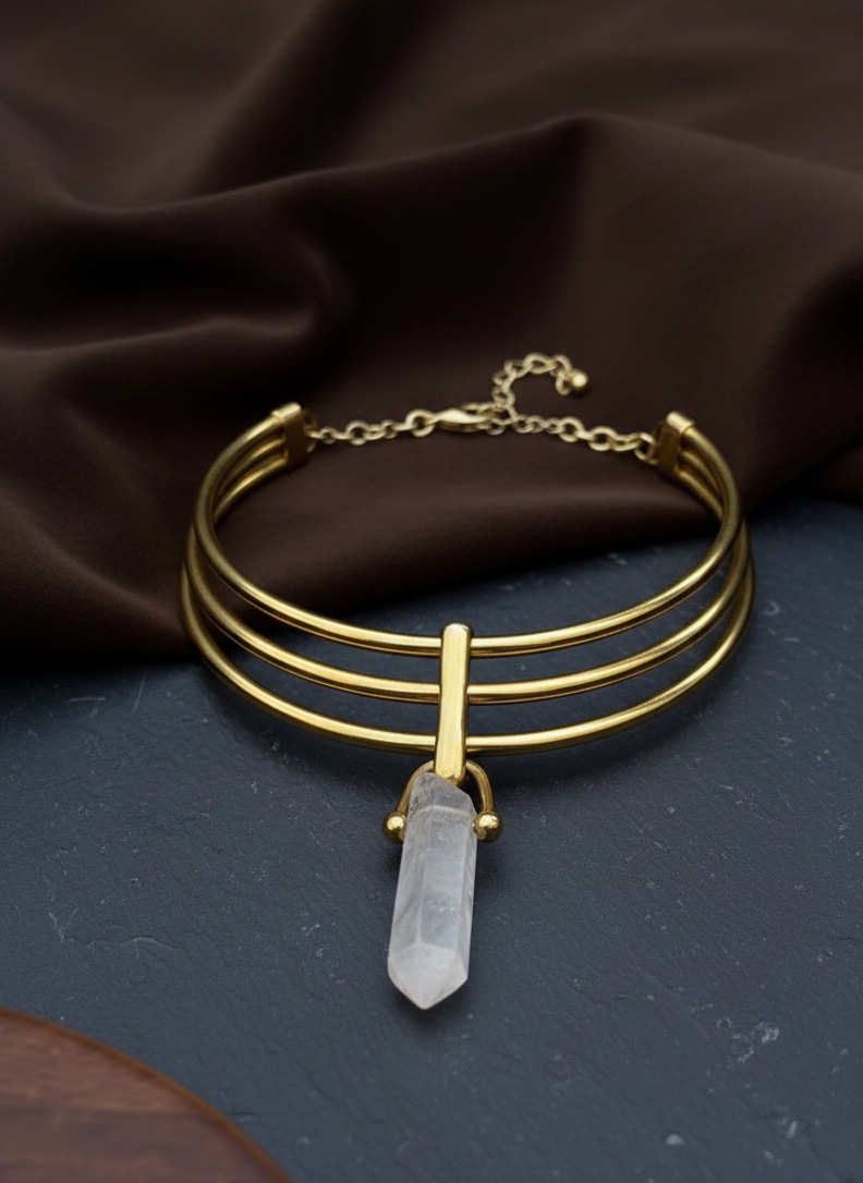 Quartz Drop Choker